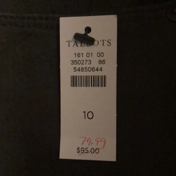 Talbots Sage Green Ankle Jeggings size 10 New - Picture 2 of 2